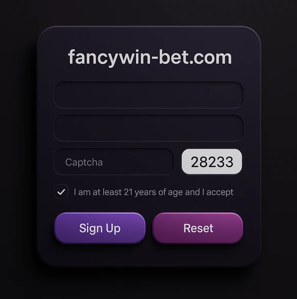 fancywin ক্যাসিনোতে সহজ রেজিস্ট্রেশনের ধাপসমূহ